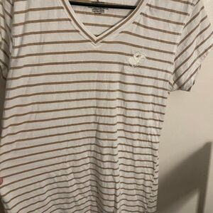 Beverly-hills-polo-club Men's White and Cream T-shirt